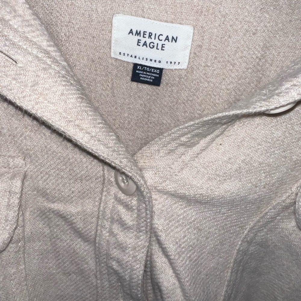 American Eagle Oversized Warm Button Up Unisex - image 2